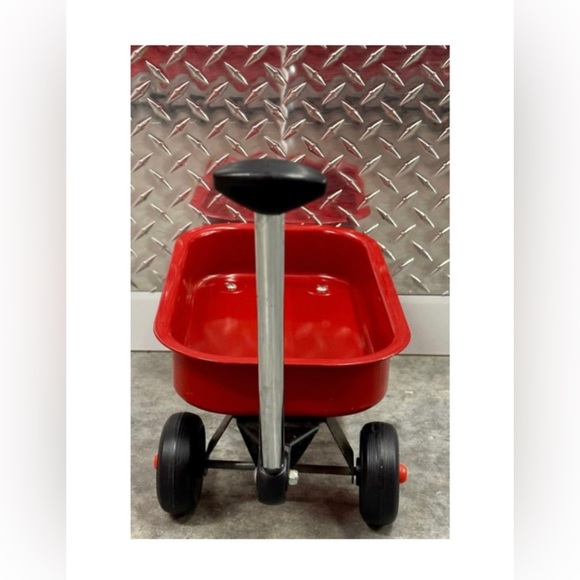 Vintage Radio Flyer Red Wagon Metal Miniature 12.5" x 7.75" Bed Size MINT - Picture 6 of 6